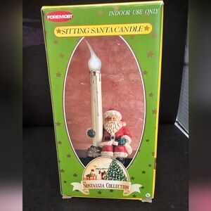 Sitting Santa candle